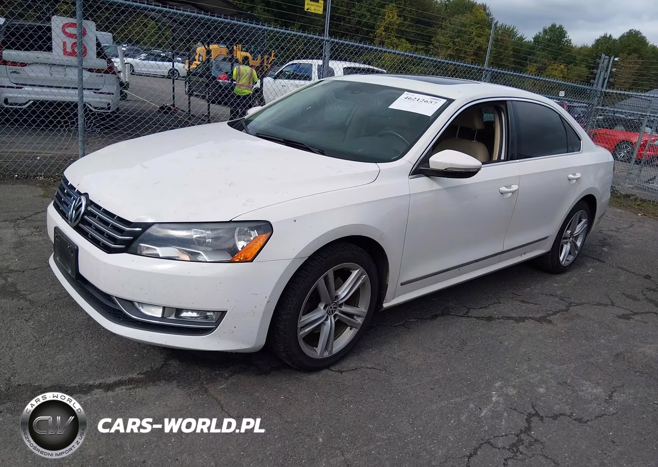 2012 Volkswagen Passat 2.0L Tdi Se VIN:1VWBN7A39CC093239 - 2