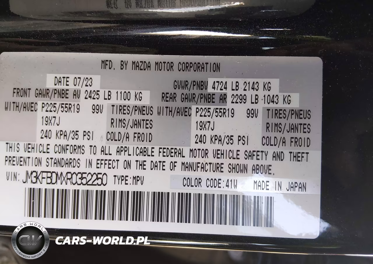2024 Mazda Cx-5 2.5 S Premium VIN:JM3KFBDMXR0352250 - 9