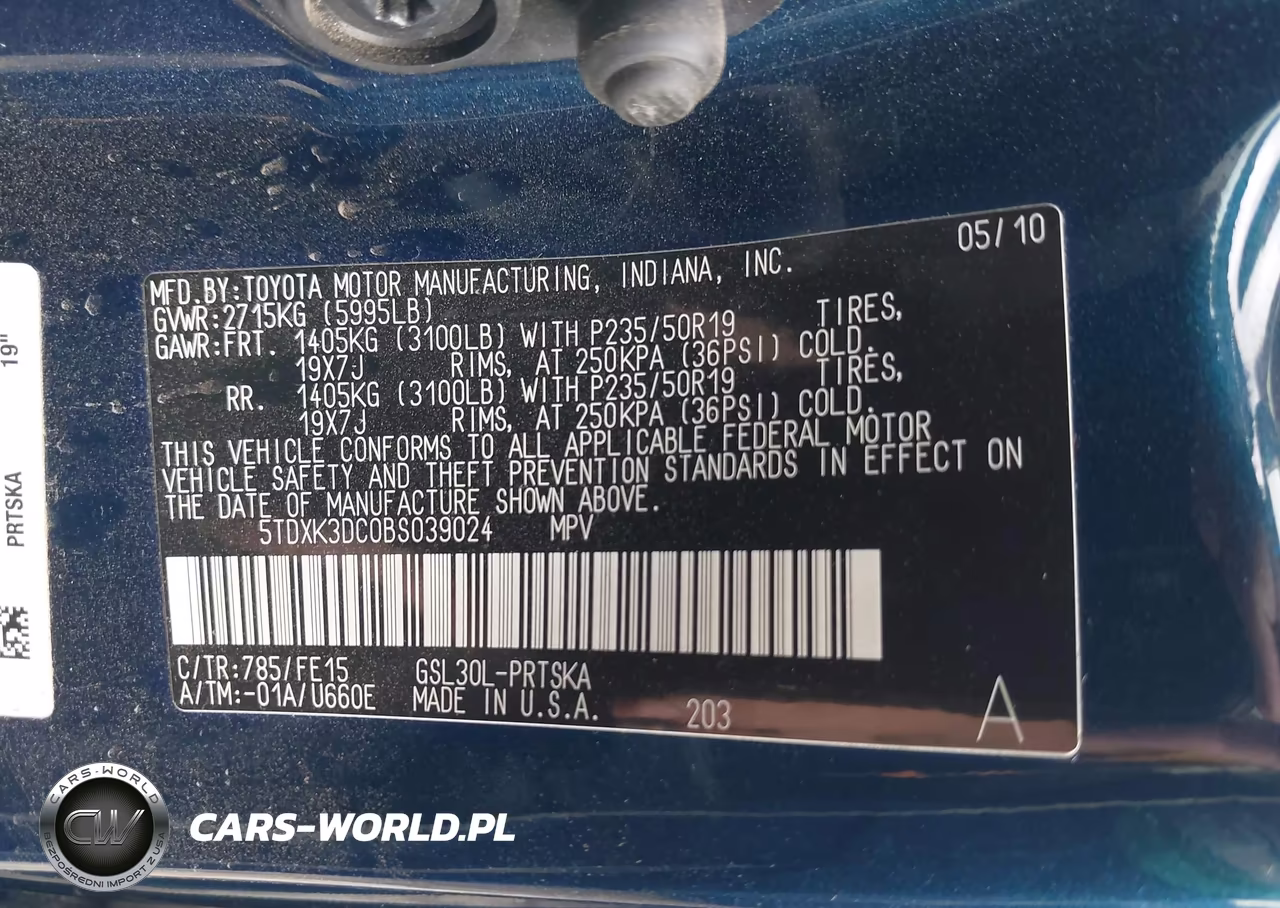 2011 Toyota Sienna Se VIN:5TDXK3DC0BS039024 - 9