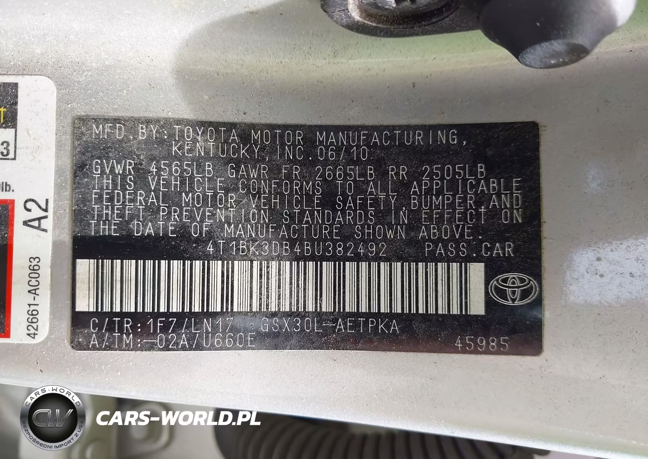 2011 Toyota Avalon Limited VIN:4T1BK3DB4BU382492 - 9