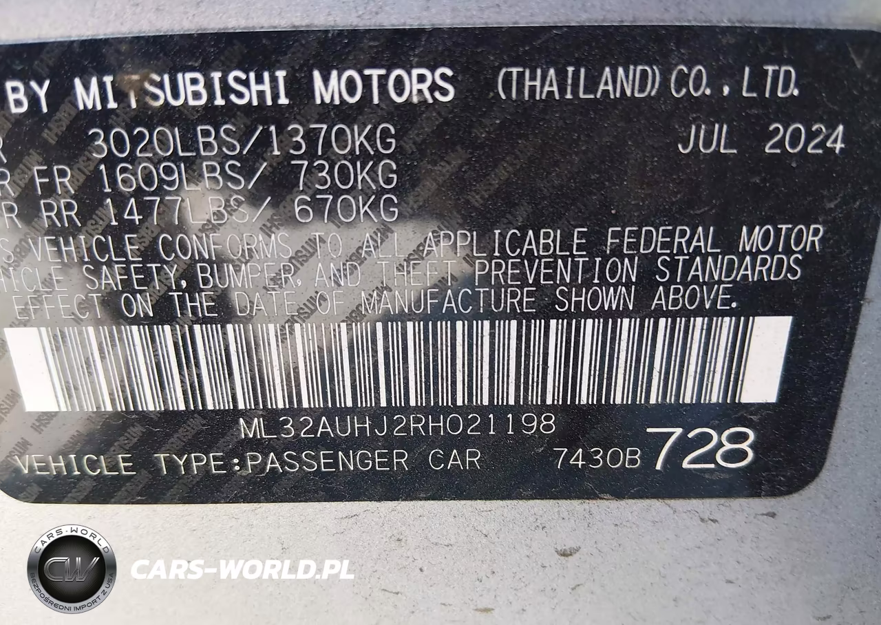 2024 Mitsubishi Mirage Es-Le VIN:ML32AUHJ2RH021198 - 9