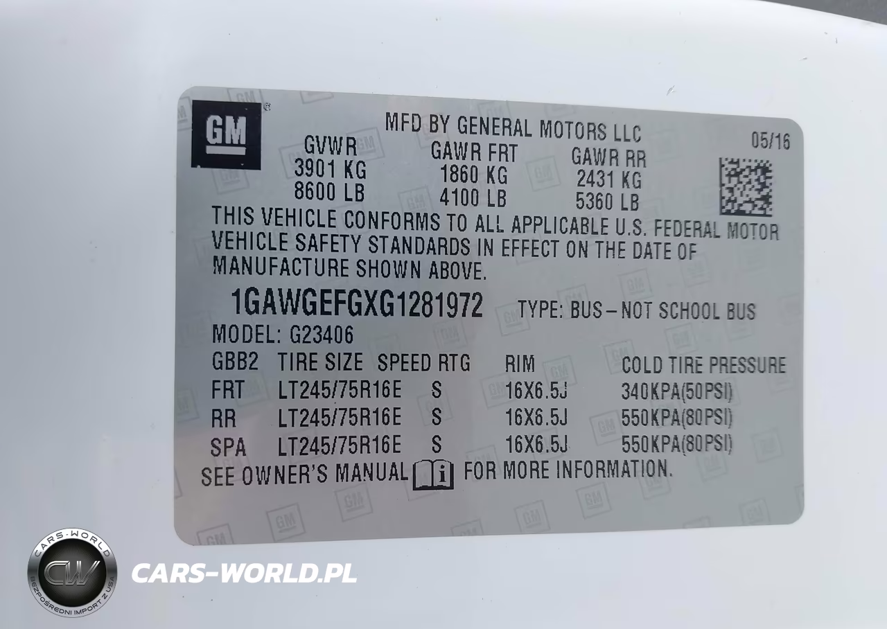 2016 Chevrolet Express 2500 Ls VIN:1GAWGEFGXG1281972 - 9