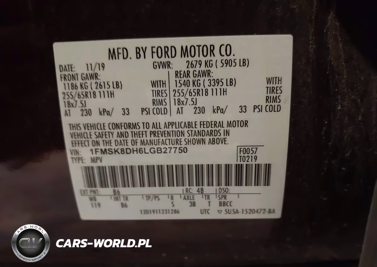 2020 Ford Explorer Xlt VIN:1FMSK8DH6LGB27750 - 9
