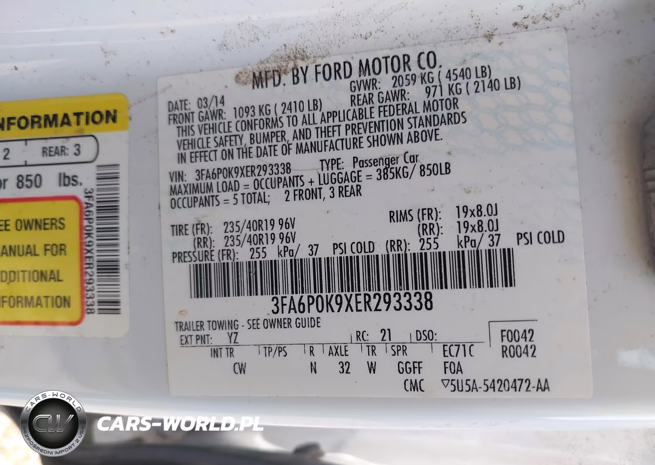 2014 Ford Fusion Titanium VIN:3FA6P0K9XER293338 - 9