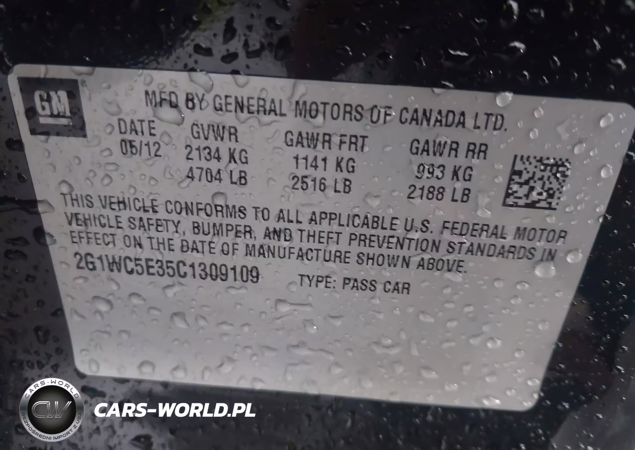 2012 Chevrolet Impala Ltz VIN:2G1WC5E35C1309109 - 9