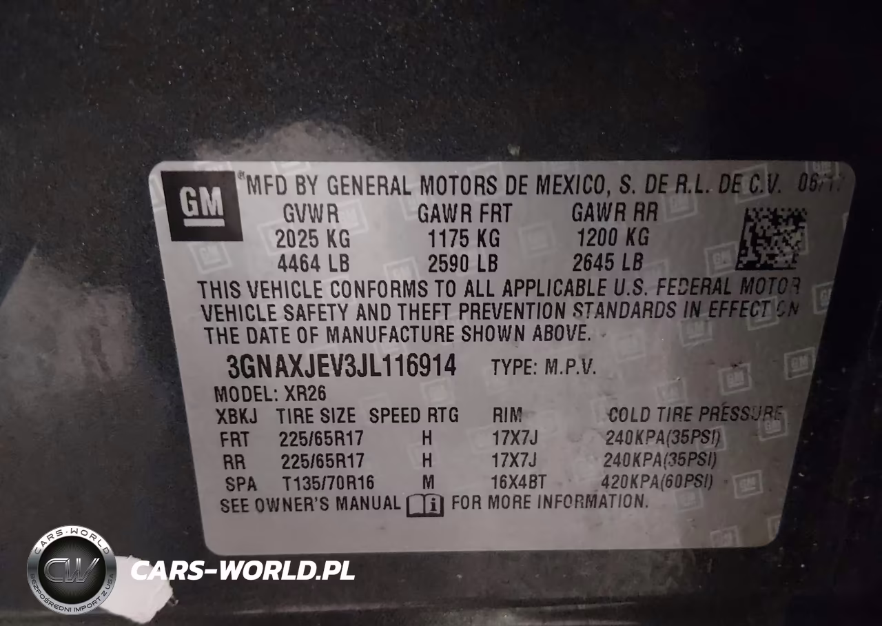 2018 Chevrolet Equinox Lt VIN:3GNAXJEV3JL116914 - 9