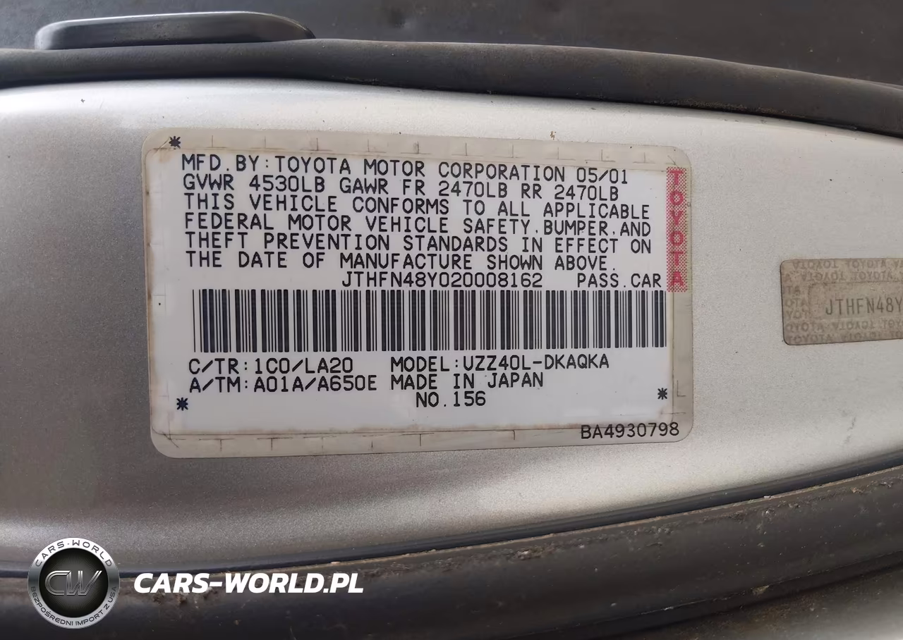 2002 Lexus Sc 430 VIN:JTHFN48Y020008162 - 9