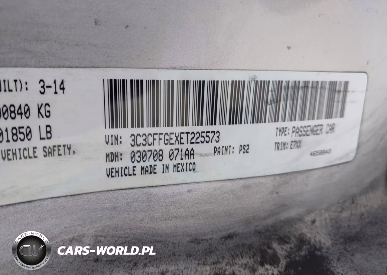 2014 Fiat 500E Battery Electric VIN:3C3CFFGEXET225573 - 9