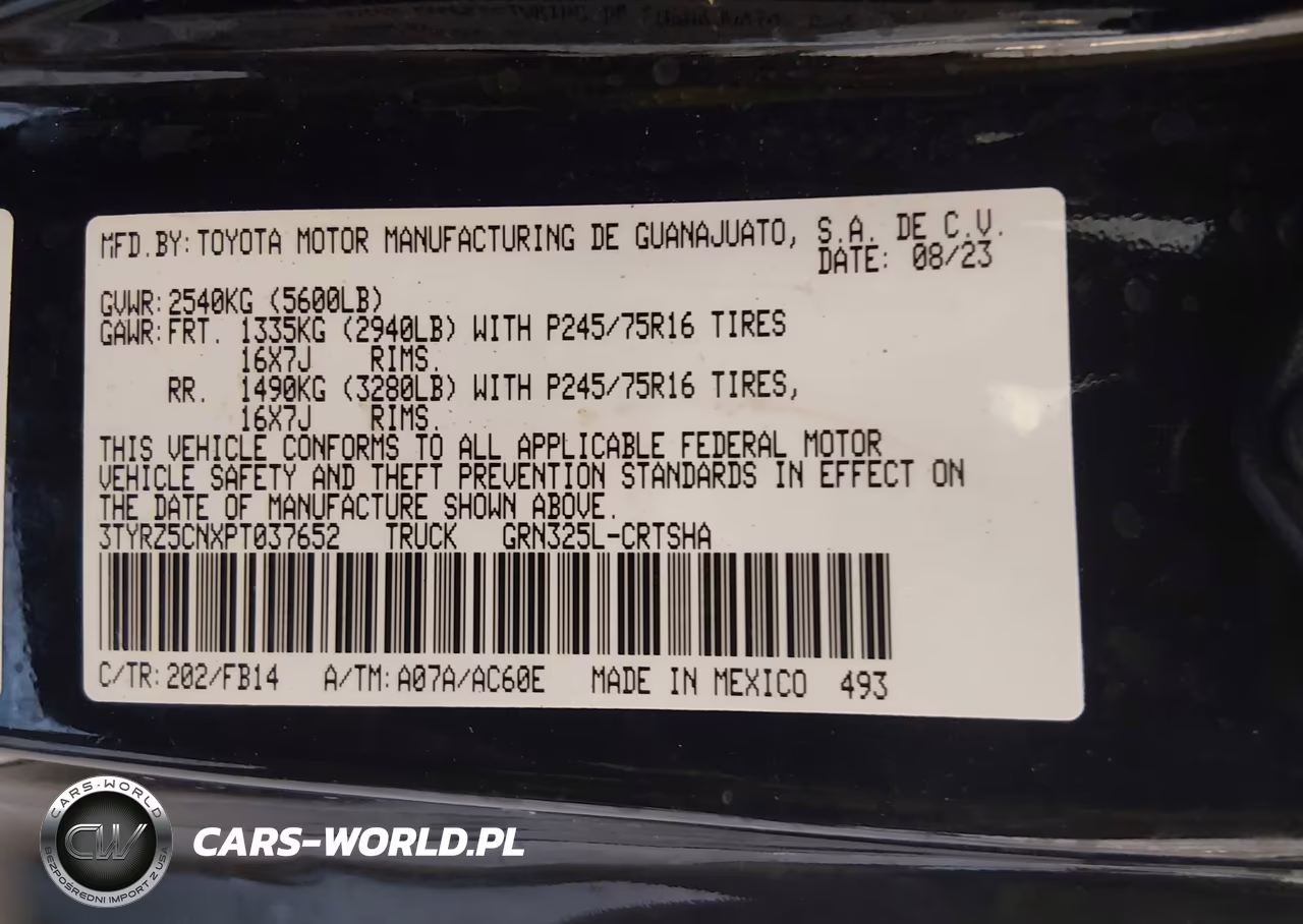 2023 Toyota Tacoma Sr V6 VIN:3TYRZ5CNXPT037652 - 9
