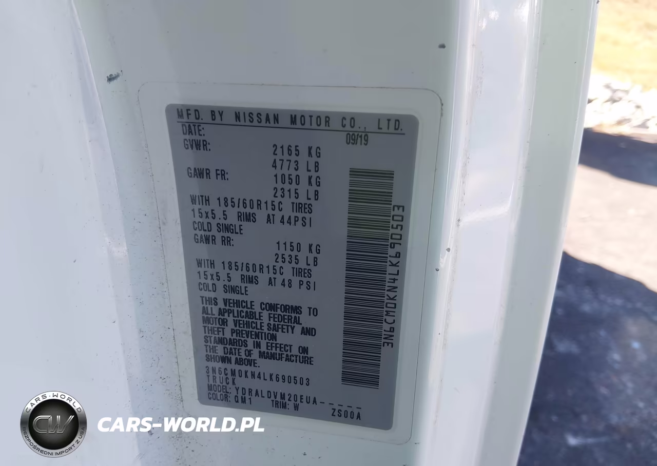 2020 Nissan Nv200 Cargo S Xtronic Cvt VIN:3N6CM0KN4LK690503 - 9