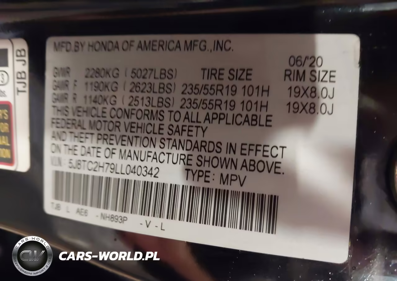 2020 Acura Rdx Advance Package VIN:5J8TC2H79LL040342 - 9