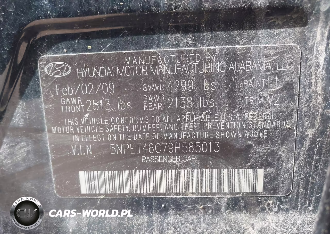 2009 Hyundai Sonata Gls VIN:5NPET46C79H565013 - 9