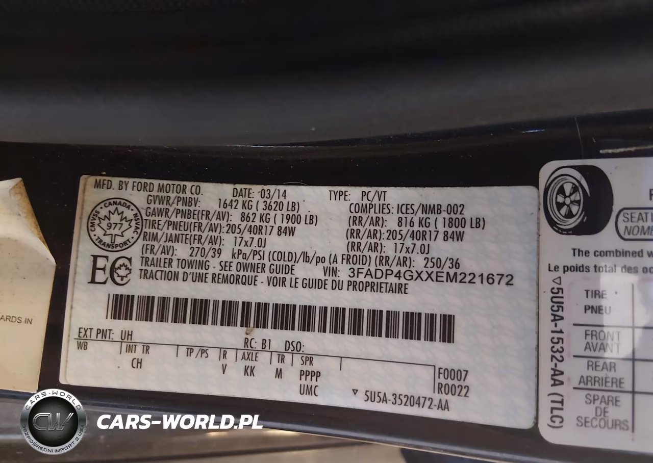 2014 Ford Fiesta St VIN:3FADP4GXXEM221672 - 9