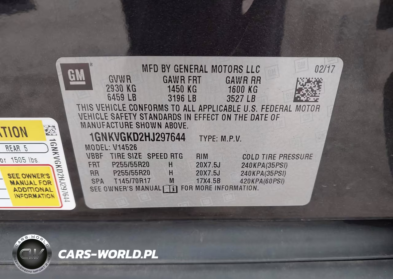 2017 Chevrolet Traverse 1Lt VIN:1GNKVGKD2HJ297644 - 9