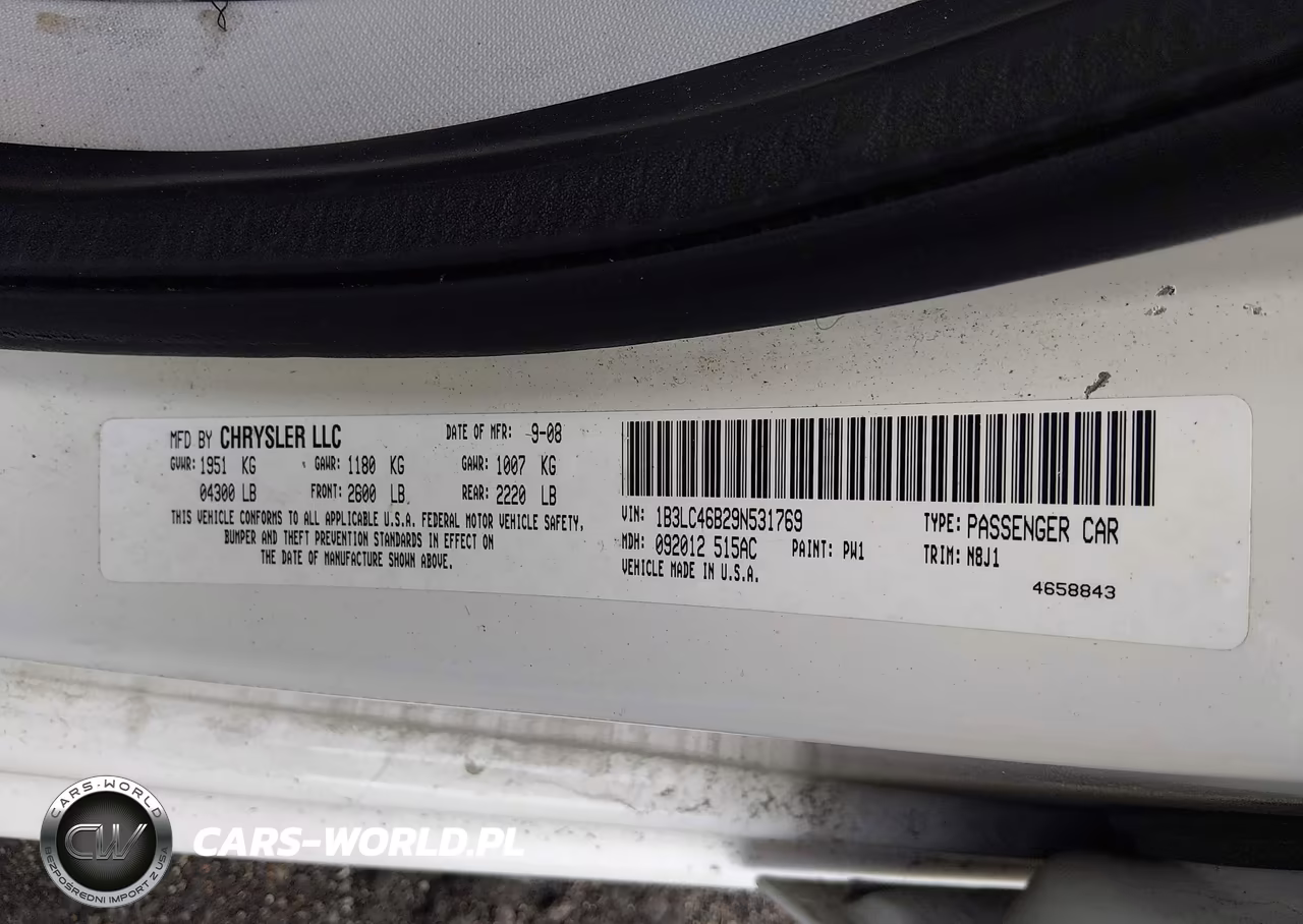 2009 Dodge Avenger Se-Sxt VIN:1B3LC46B29N531769 - 9