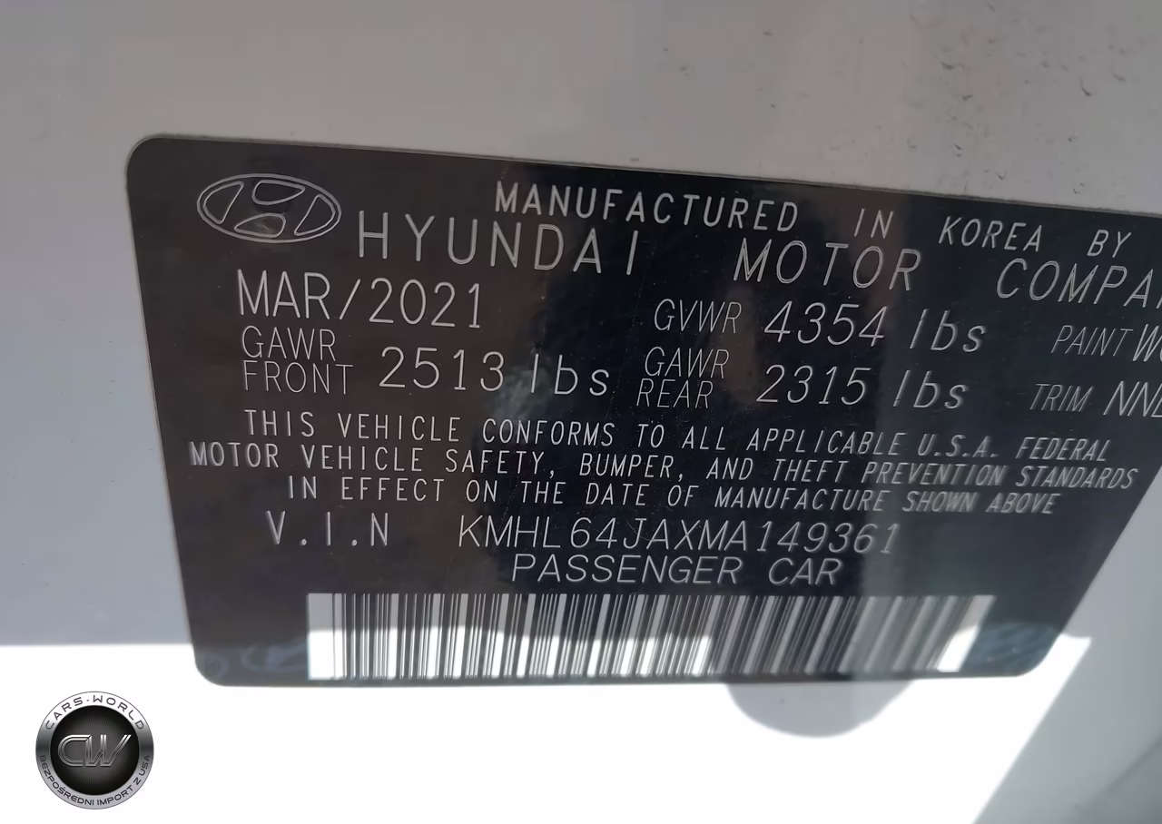 2021 Hyundai Sonata Sel VIN:KMHL64JAXMA149361 - 9