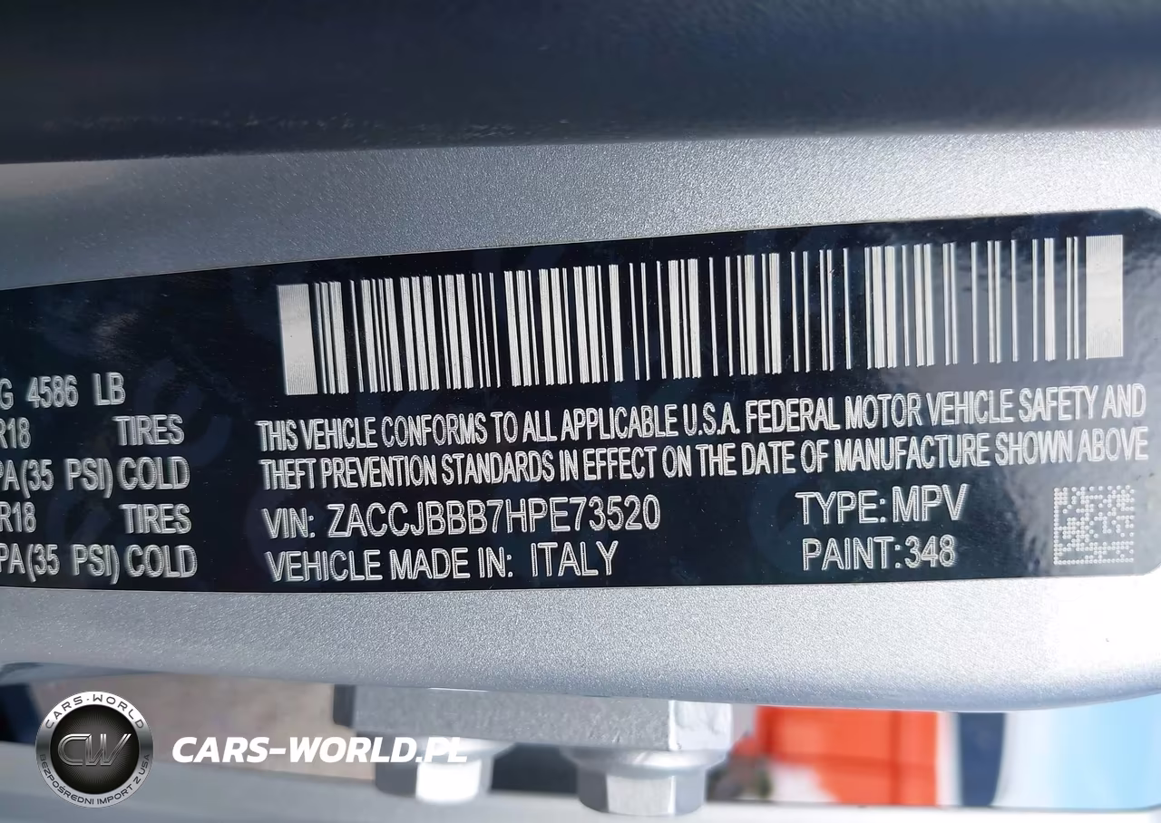 2017 Jeep Renegade Latitude 4X4 VIN:ZACCJBBB7HPE73520 - 9