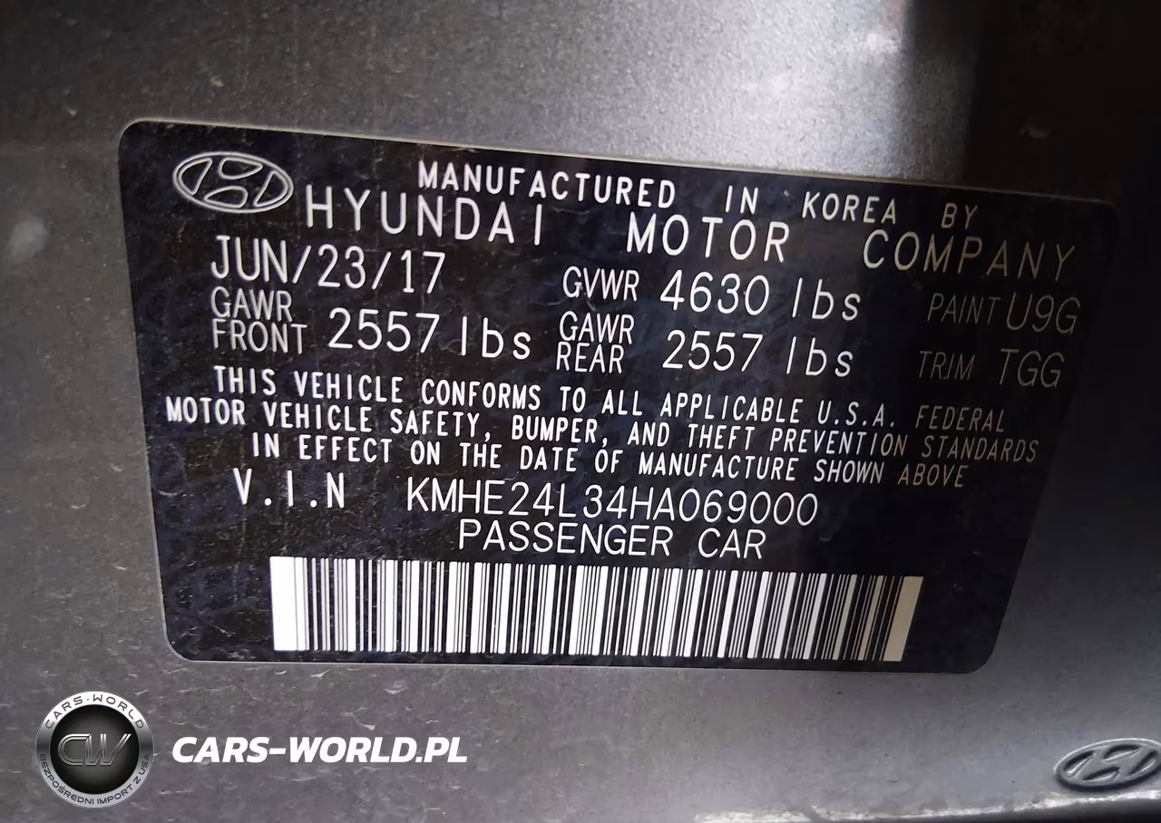 2017 Hyundai Sonata Hybrid Se VIN:KMHE24L34HA069000 - 9