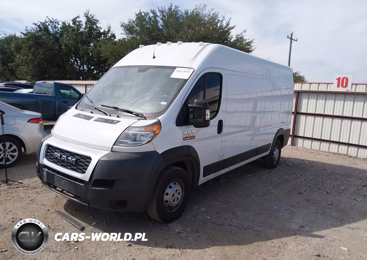 2019 Ram Promaster 2500 High Roof 159 Wb VIN:3C6TRVDG8KE535599 - 2