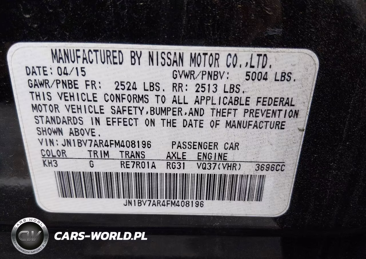 2015 Infiniti Q50 Premium VIN:JN1BV7AR4FM408196 - 9