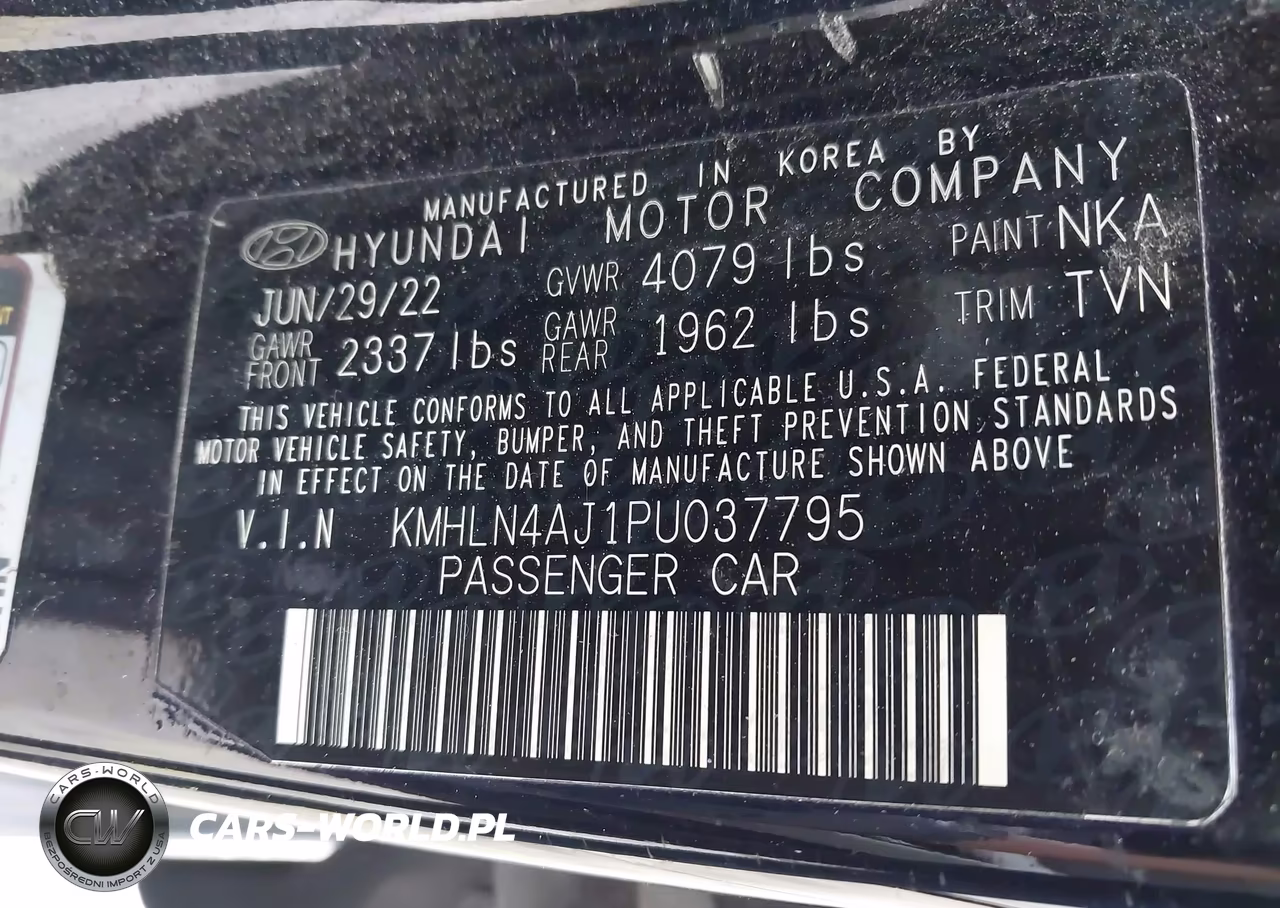 2023 Hyundai Elantra Hybrid Limited VIN:KMHLN4AJ1PU037795 - 9
