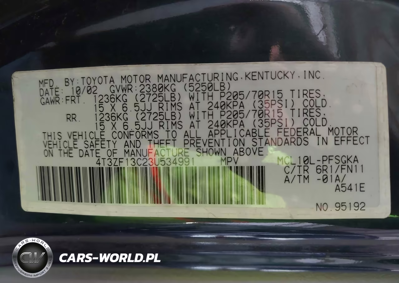 2003 Toyota Sienna Le VIN:4T3ZF13C23U534991 - 9