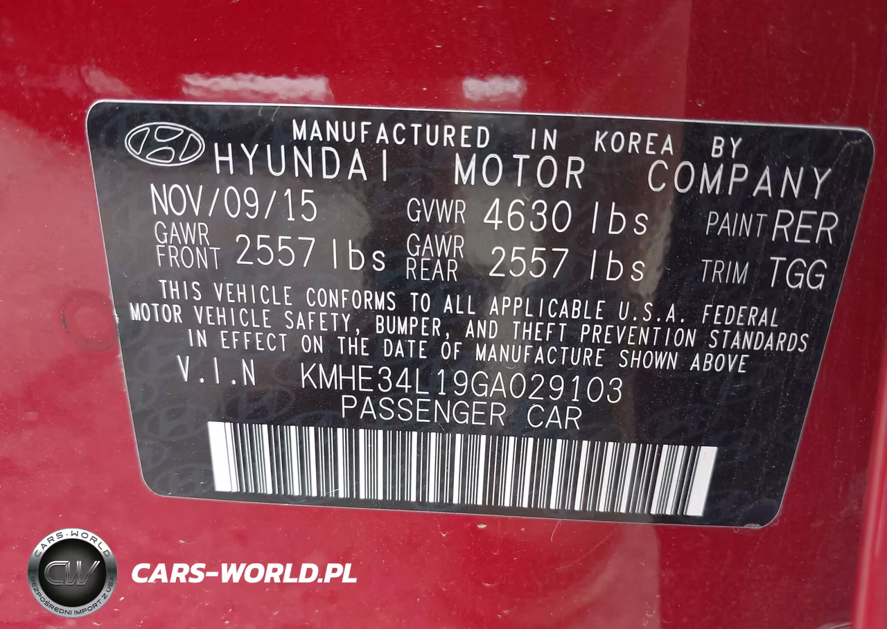 2016 Hyundai Sonata Hybrid Limited VIN:KMHE34L19GA029103 - 9