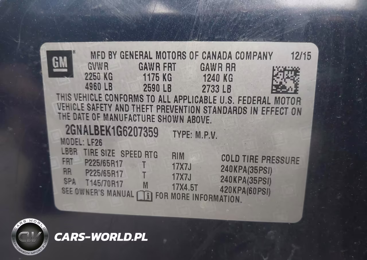 2016 Chevrolet Equinox Ls VIN:2GNALBEK1G6207359 - 9