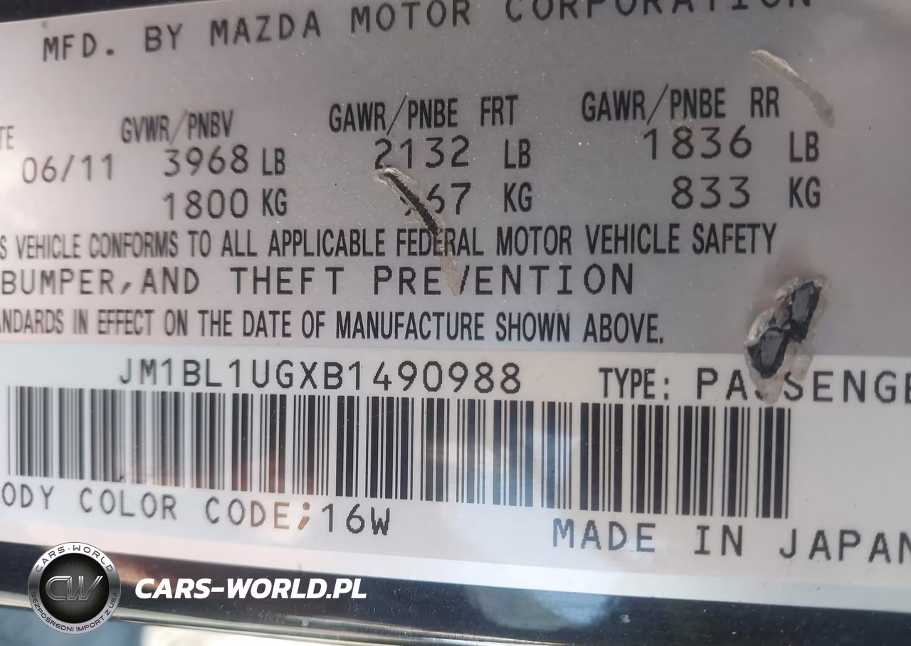 2011 Mazda Mazda3 I Sport VIN:JM1BL1UGXB1490988 - 9