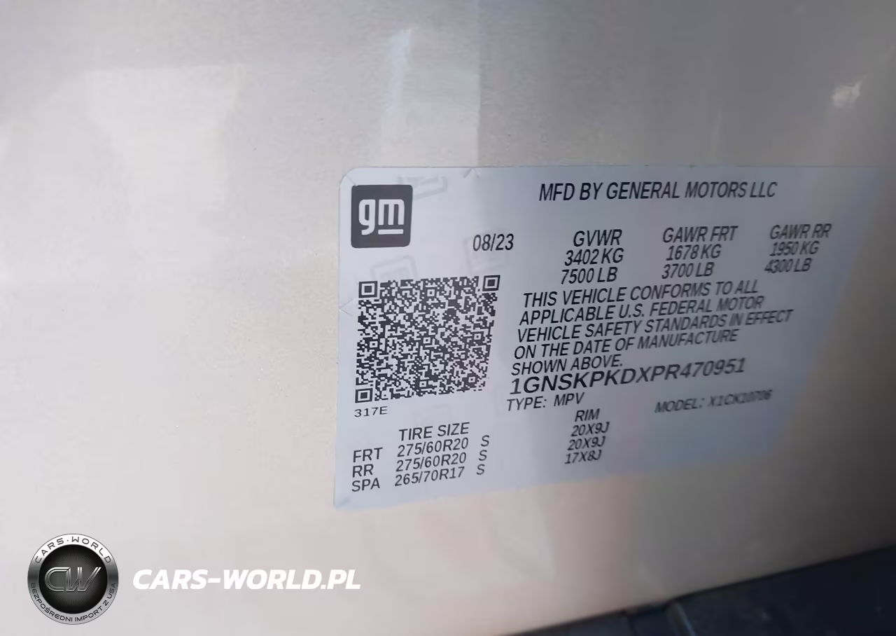 2023 Chevrolet Tahoe 4Wd Z71 VIN:1GNSKPKDXPR470951 - 9