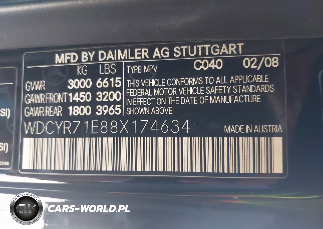 2008 Mercedes-Benz G 55 Amg 4Matic VIN:WDCYR71E88X174634 - 9