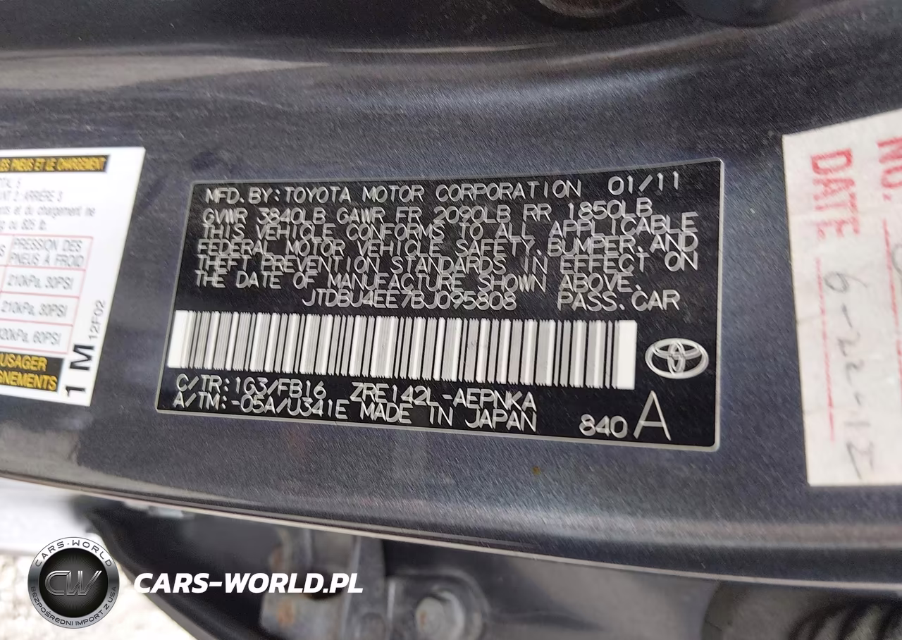 2011 Toyota Corolla Le VIN:JTDBU4EE7BJ095808 - 9