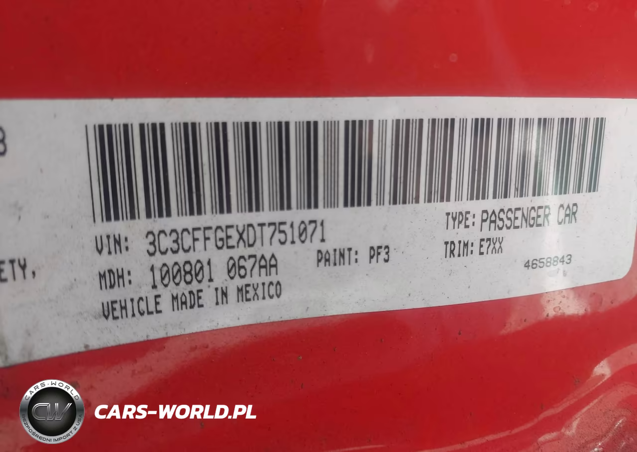 2013 Fiat 500E Battery Electric VIN:3C3CFFGEXDT751071 - 9