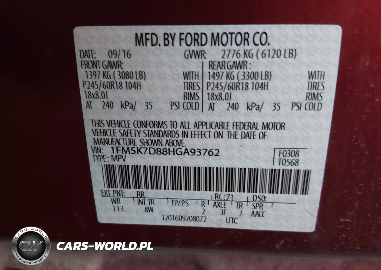 2017 Ford Explorer Xlt VIN:1FM5K7D88HGA93762 - 9