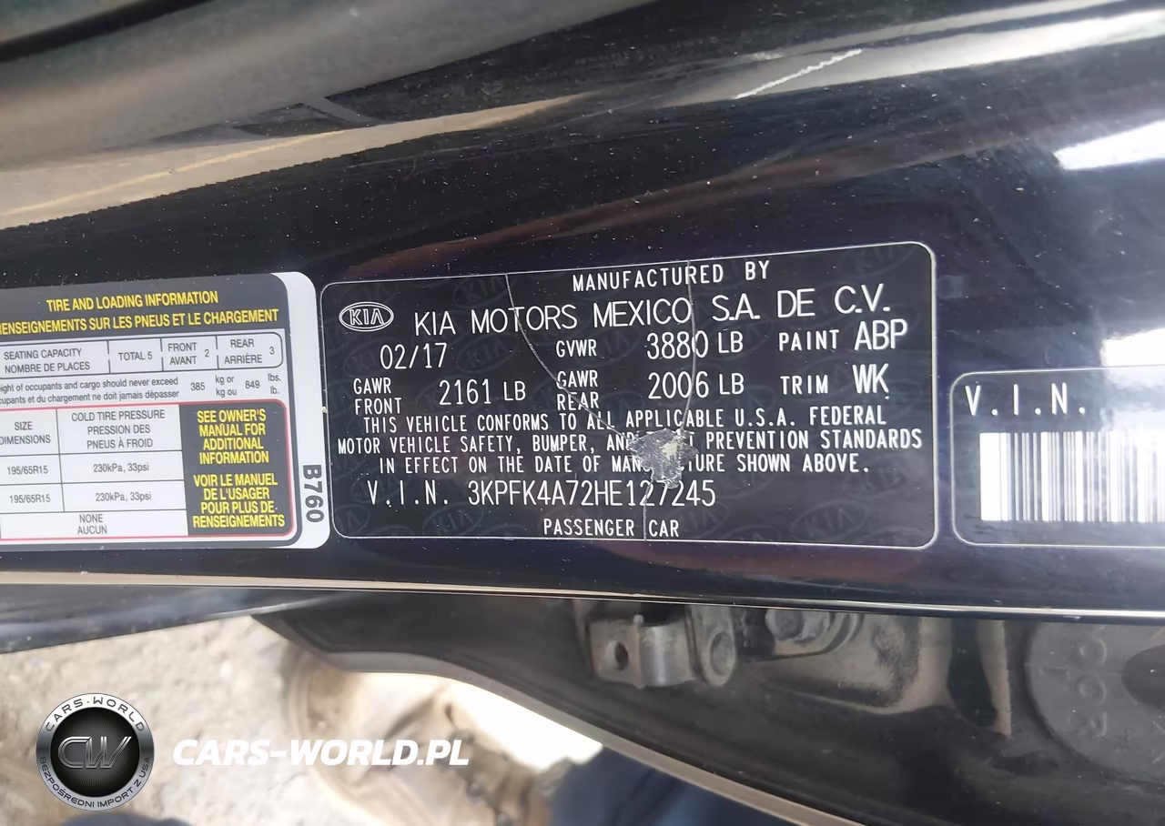 2017 Kia Forte Lx VIN:3KPFK4A72HE127245 - 9