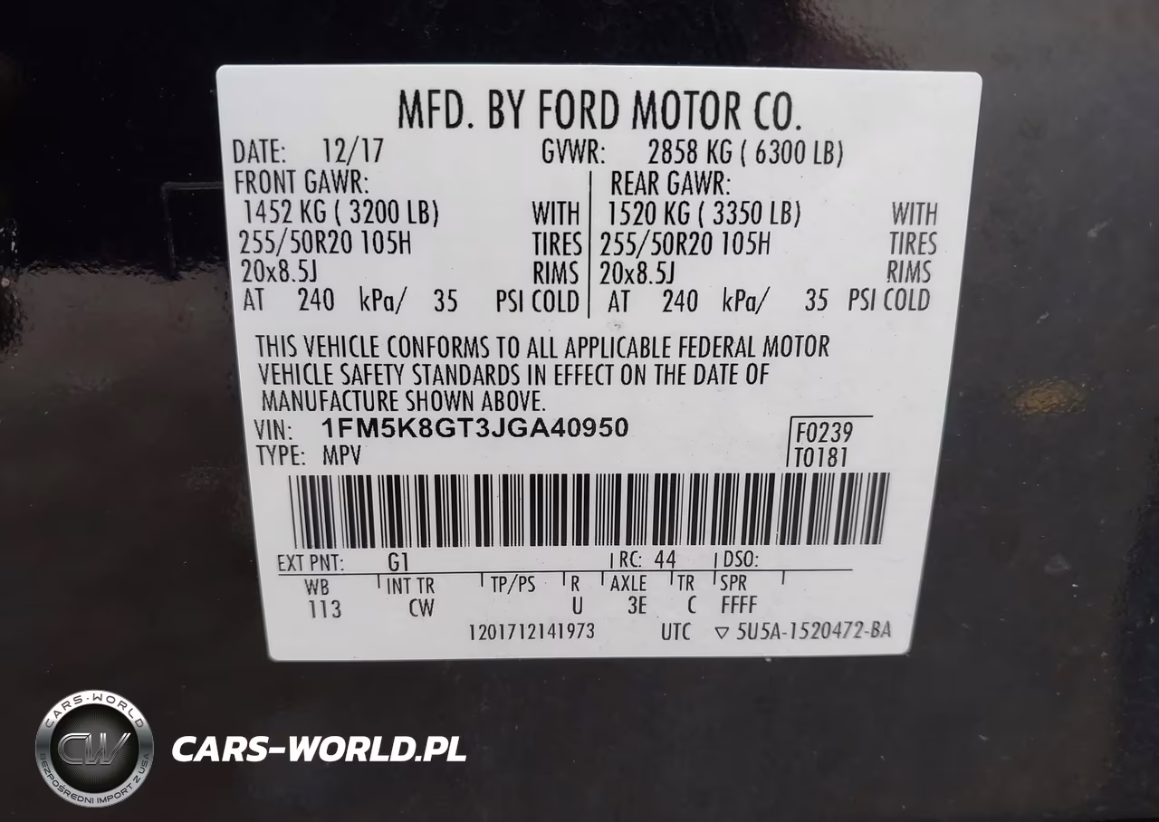 2018 Ford Explorer Sport VIN:1FM5K8GT3JGA40950 - 9