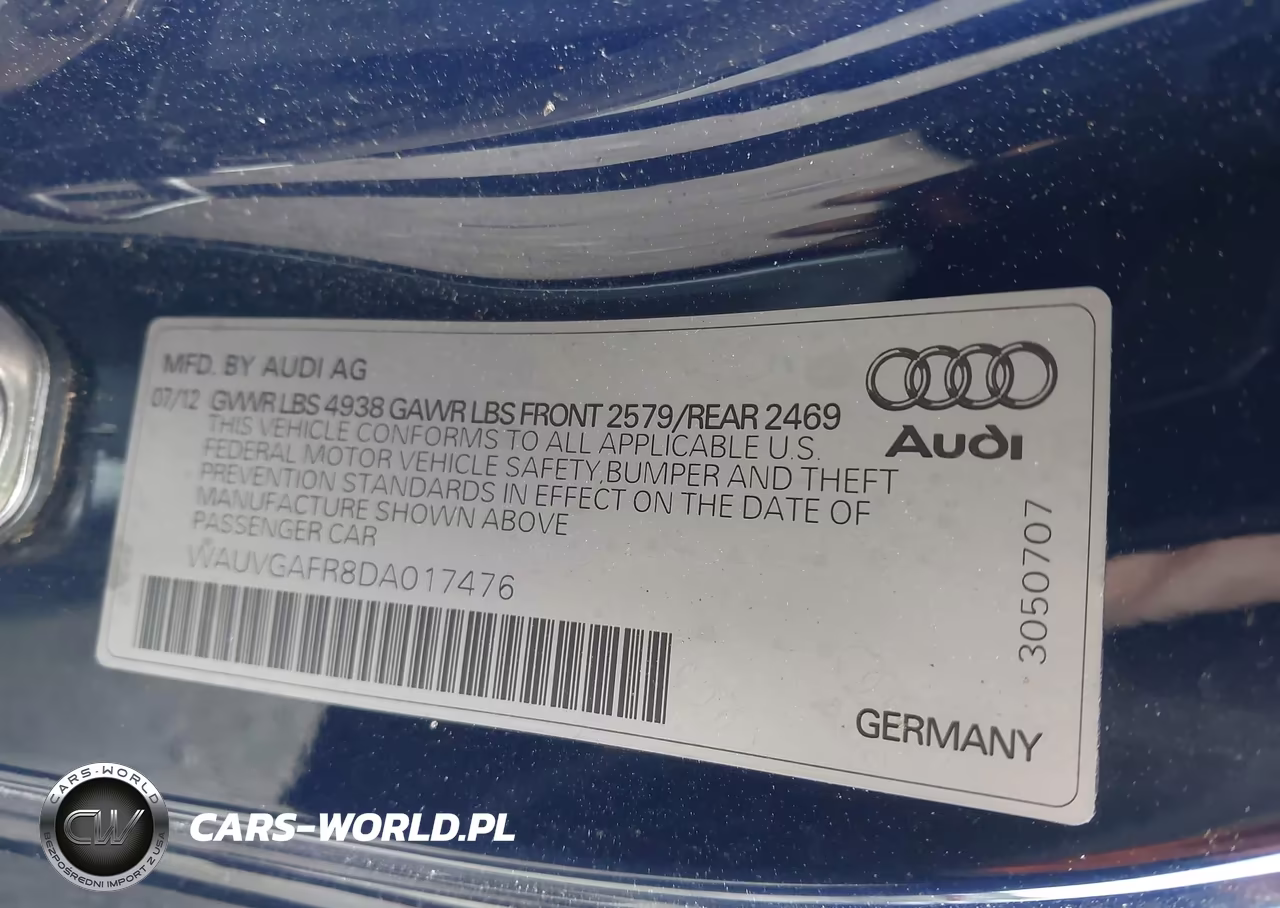 2013 Audi S5 3.0T Premium Plus VIN:WAUVGAFR8DA017476 - 9