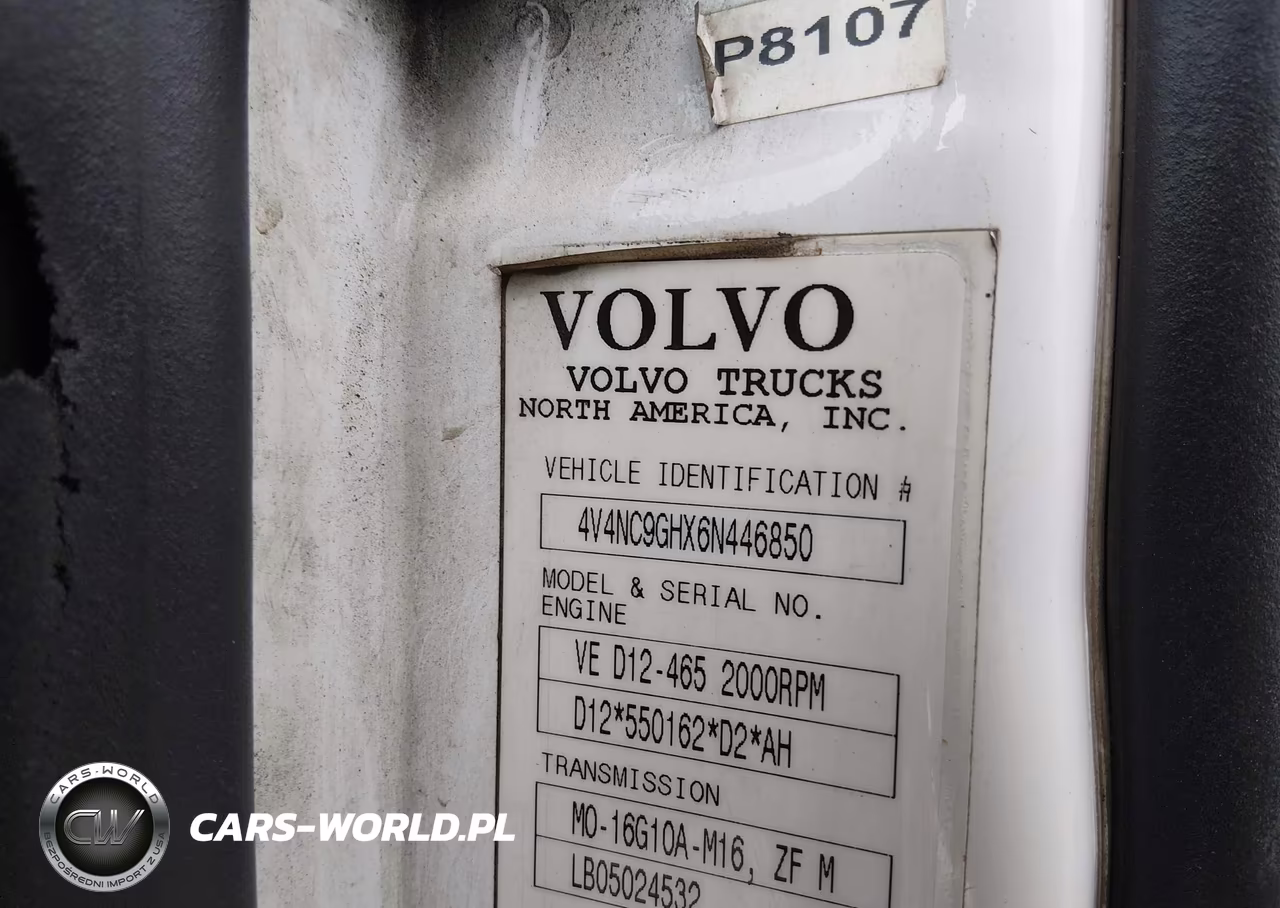 2006 Volvo Vn VIN:4V4NC9GHX6N446850 - 8