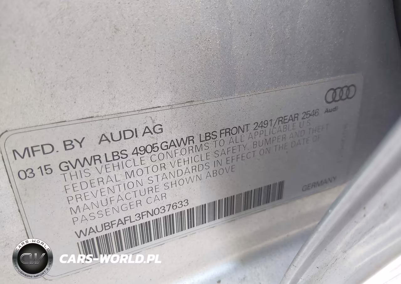 2015 Audi A4 2.0T Premium VIN:WAUBFAFL3FN037633 - 9