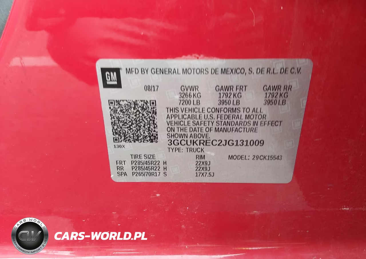2018 Chevrolet Silverado 1500 2Lt VIN:3GCUKREC2JG131009 - 7