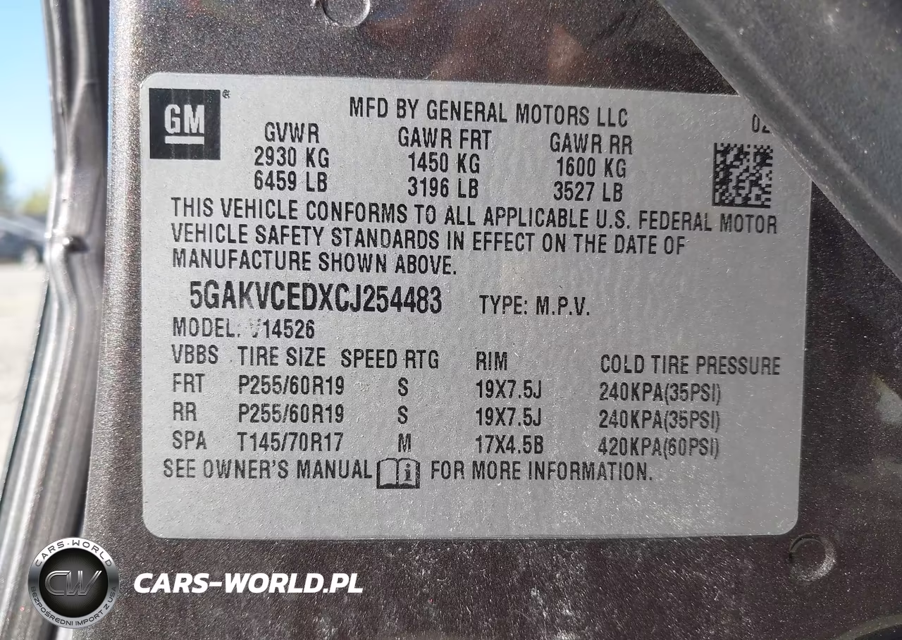 2012 Buick Enclave Leather VIN:5GAKVCEDXCJ254483 - 9