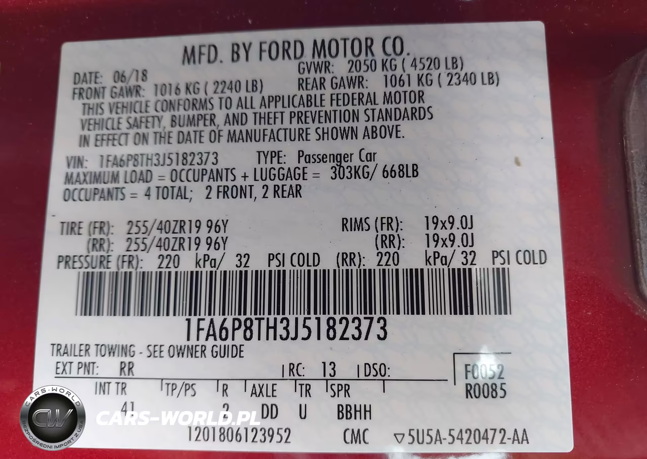 2018 Ford Mustang Ecoboost VIN:1FA6P8TH3J5182373 - 9