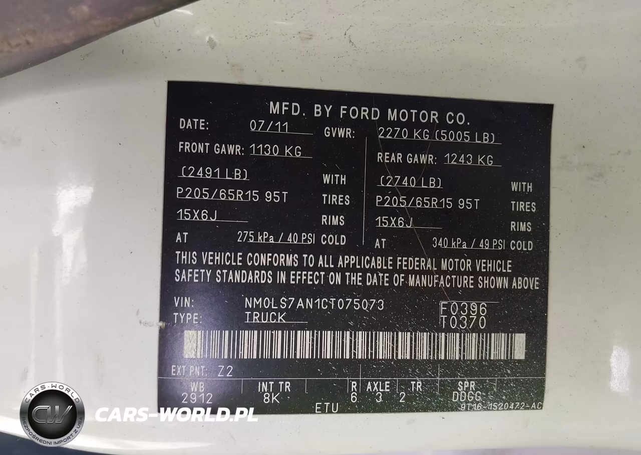 2012 Ford Transit Connect Xl VIN:NM0LS7AN1CT075073 - 9