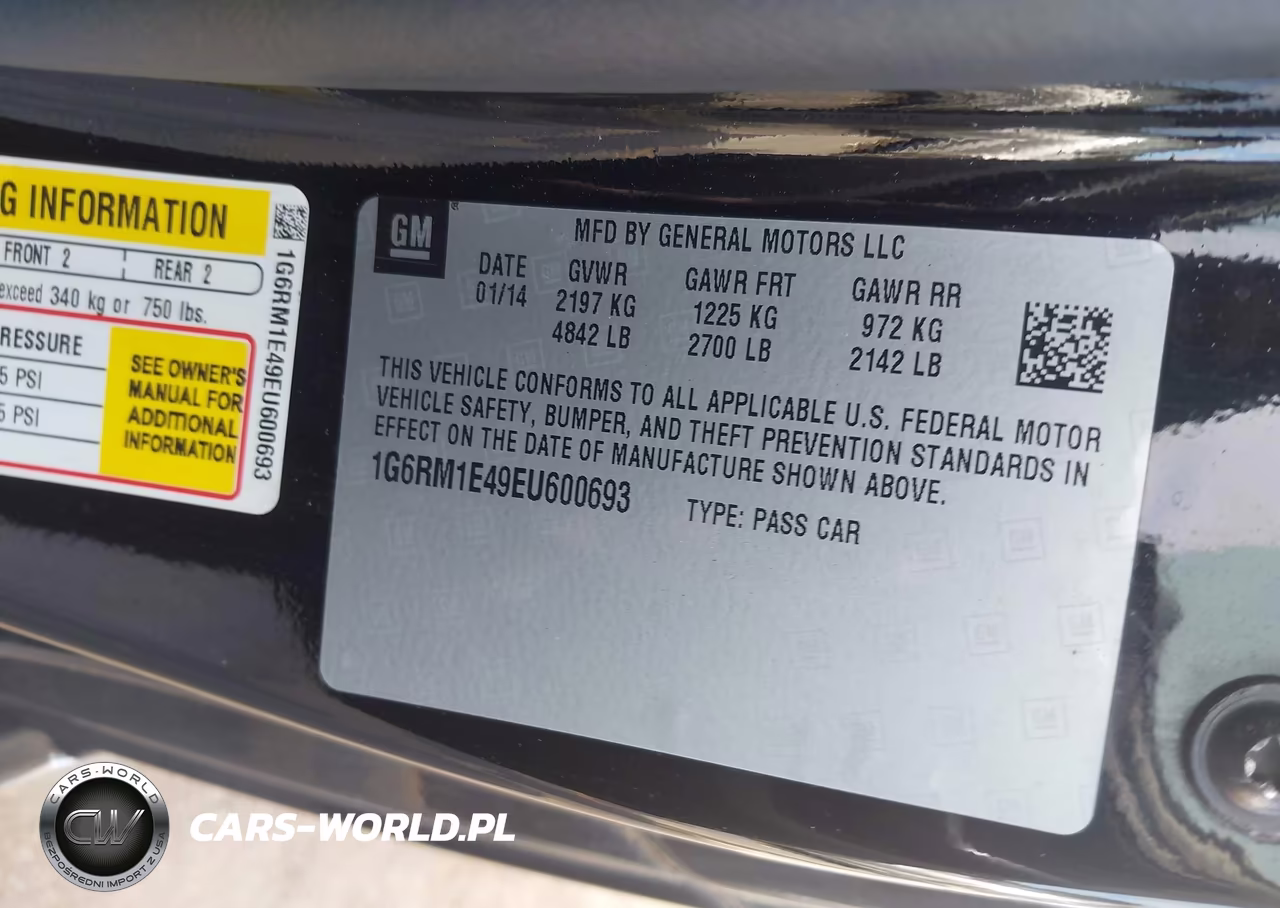 2014 Cadillac Elr Standard VIN:1G6RM1E49EU600693 - 9