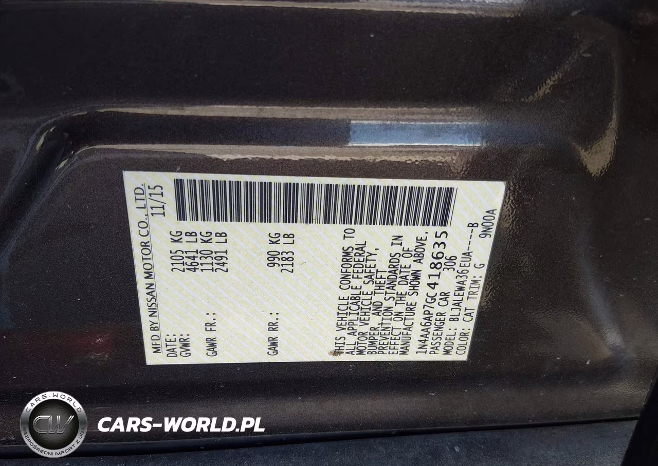 2016 Nissan Maxima 3.5 Sl VIN:1N4AA6AP7GC418635 - 9