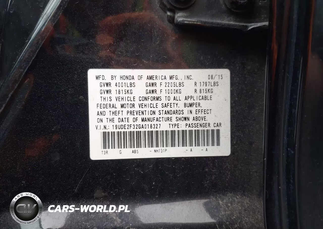 2016 Acura Ilx 2.4L-Acurawatch Plus Package VIN:19UDE2F32GA018327 - 9