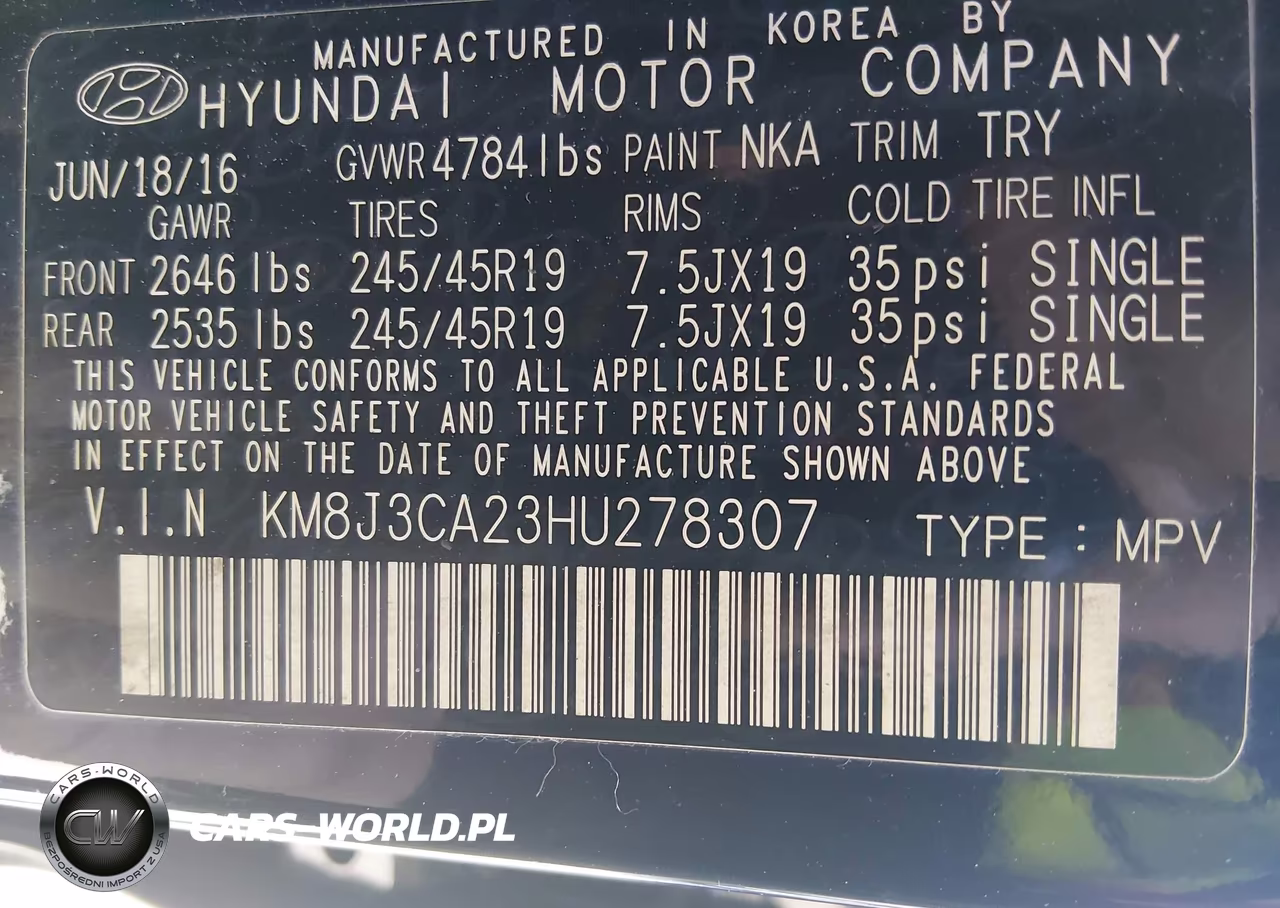 2017 Hyundai Tucson Limited VIN:KM8J3CA23HU278307 - 9