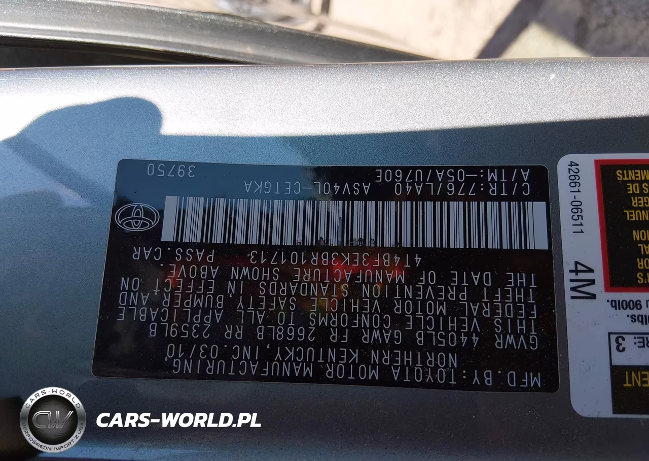 2011 Toyota Camry Xle VIN:4T4BF3EK3BR101713 - 9