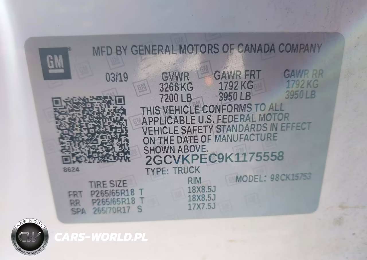 2019 Chevrolet Silverado 1500 Ld Lt VIN:2GCVKPEC9K1175558 - 9