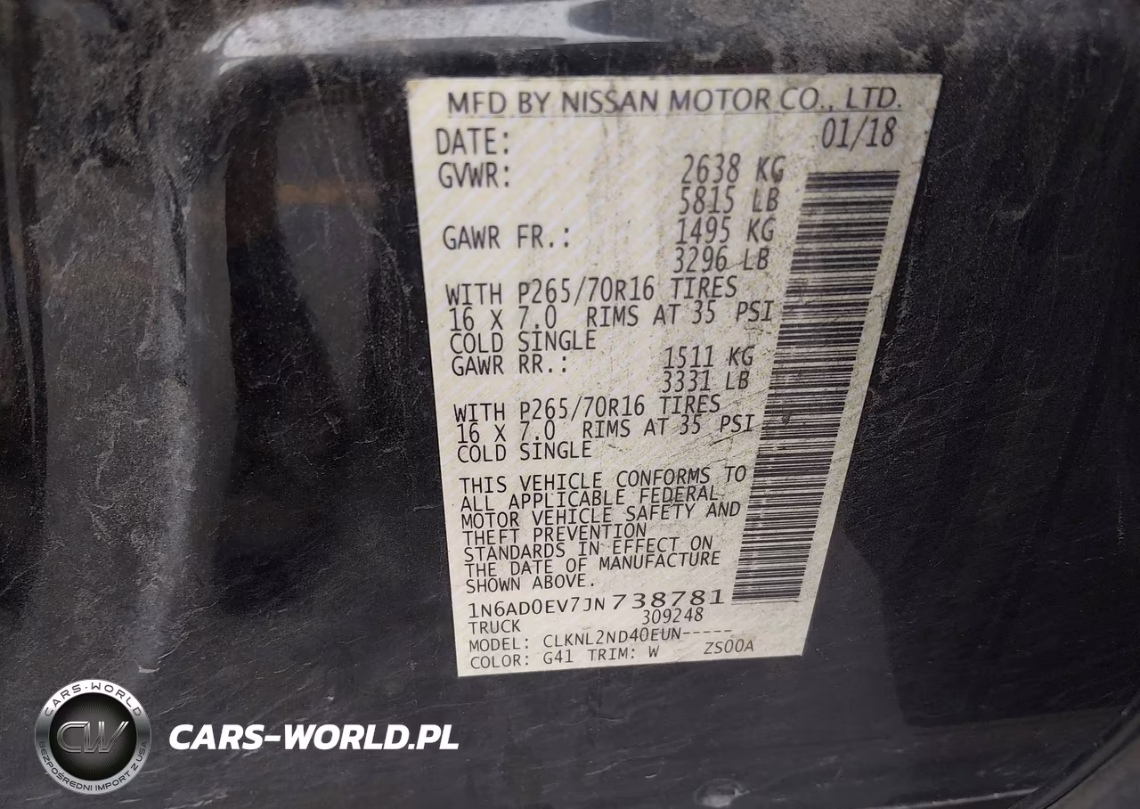 2018 Nissan Frontier Sv VIN:1N6AD0EV7JN738781 - 9